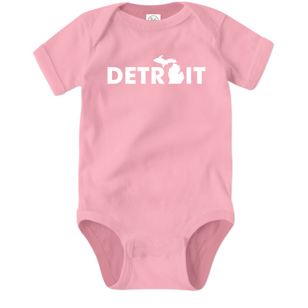 DSA Detroit Mitten Baby Onesie