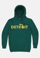 DSA Detroit Mitten NEW Hooded Sweatshirt