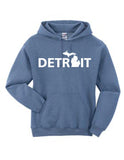Detroit Street Apparel Co. Detroit Michigan Mitten Sweatshirt