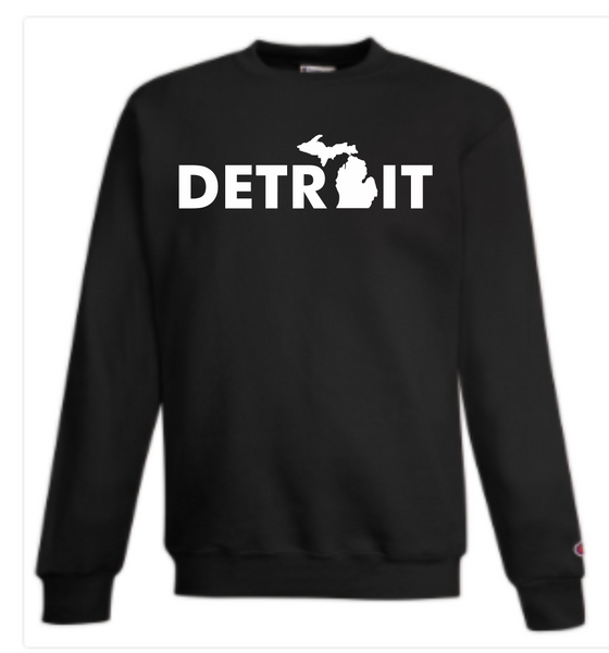 Detroit Street Apparel Detroit Mitten Champion Crewneck Sweatshirt