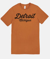 Detroit, Michigan Script Logo