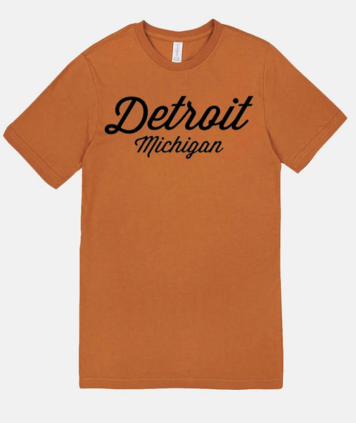 Detroit, Michigan Script Logo