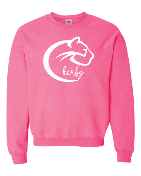 Kerby Elementary School Pink Crewneck Sweatshirt